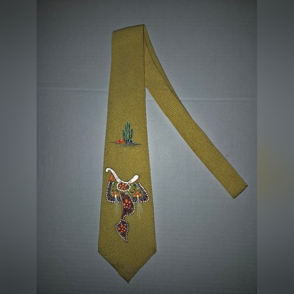 Vintage Western Saddle Tie - Picture 1 of 5